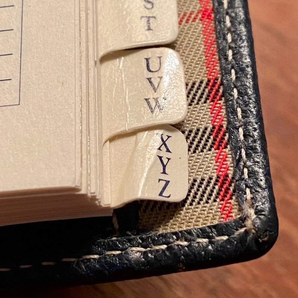 *Vintage* Burberrys®️of London Navy Address Book